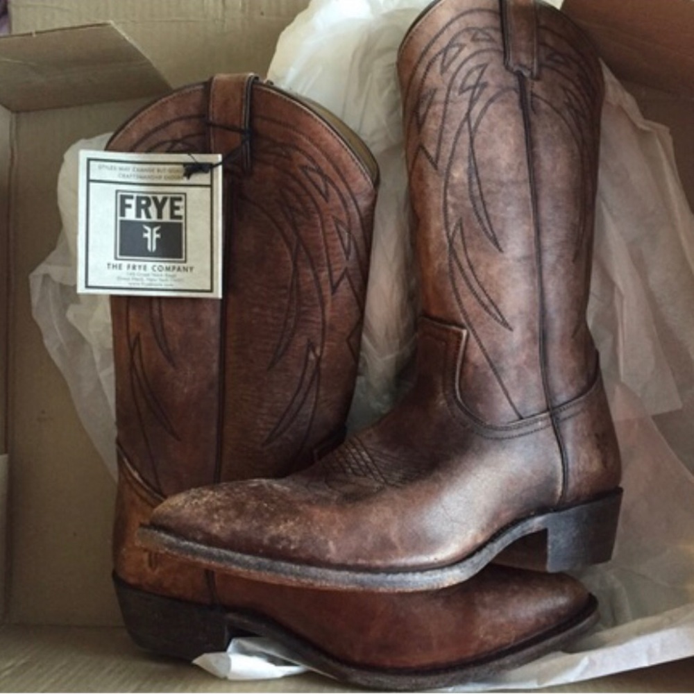 Frye Billy Pull On Boots Cognac 8.5